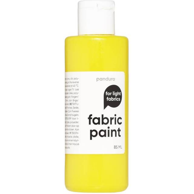 Billede af Panduro Fabric Paint 85 ml – blandgul tekstilfarve til lyst stof